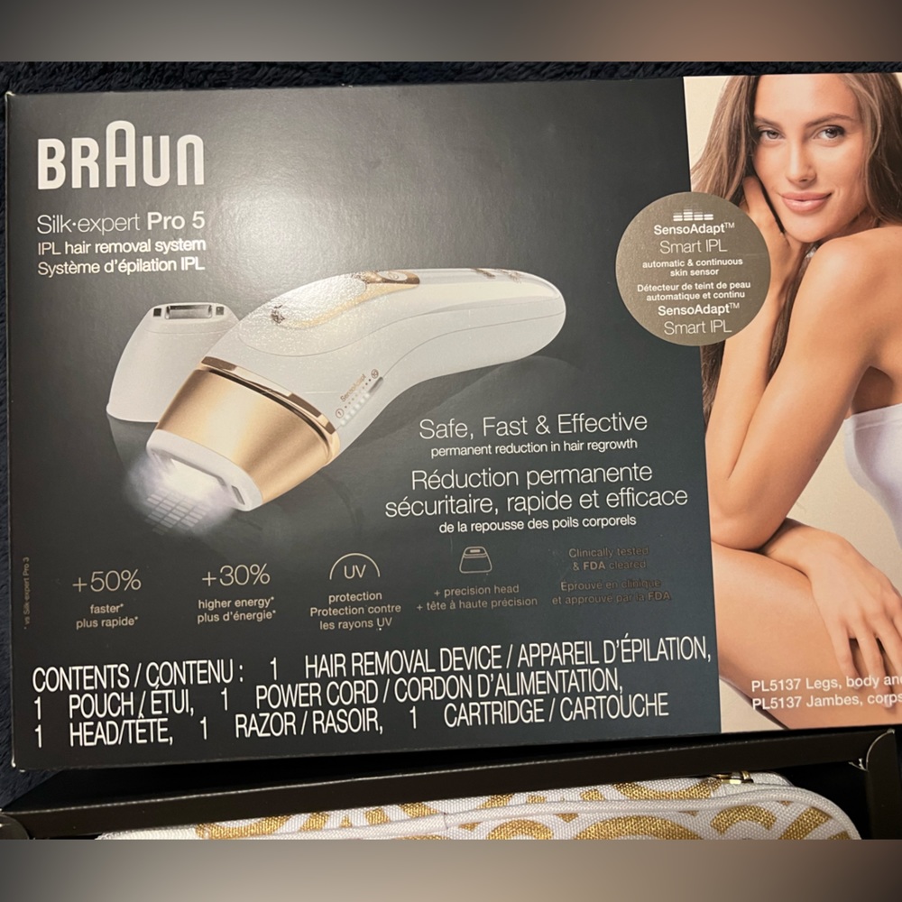 Like New Braun Silk Expert Pro 5 IPL Hair Removal System